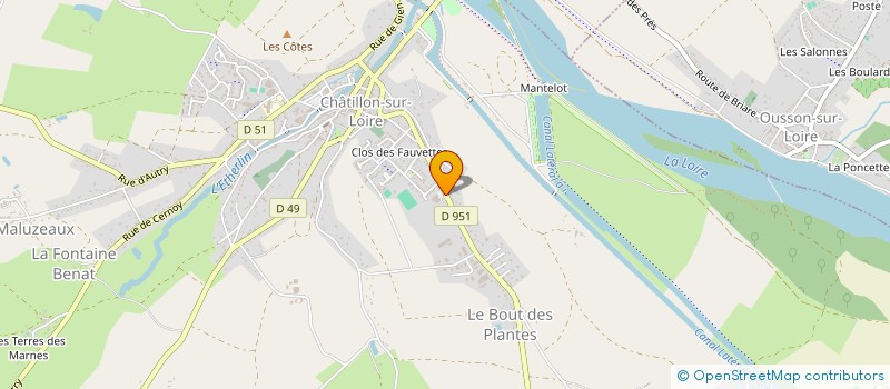 localisation de l'entreprise SOLOGNE INVEST  CHATILLON-SUR-LOIRE