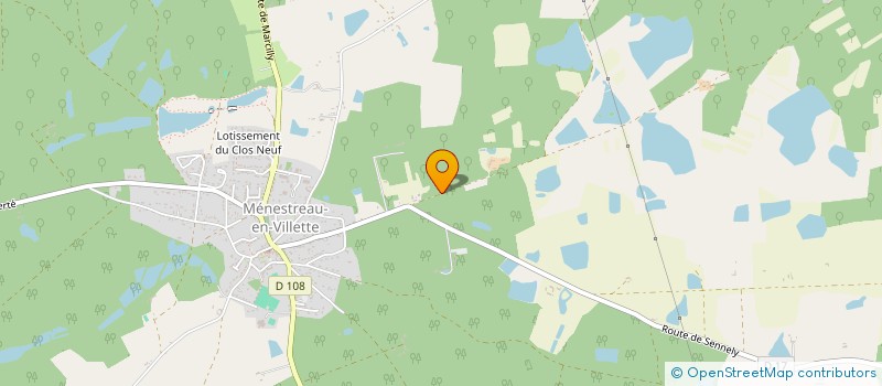 localisation de l'entreprise SOLOGNE O VERT à MENESTREAU-EN-VILLETTE