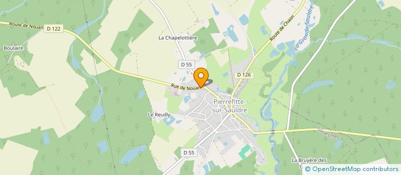 localisation de l'entreprise SOLOGNE PERRIOT DEPARDIEU - TRAVAUX AGRICOLES ET FORESTIERS  PIERREFITTE-SUR-SAULDRE