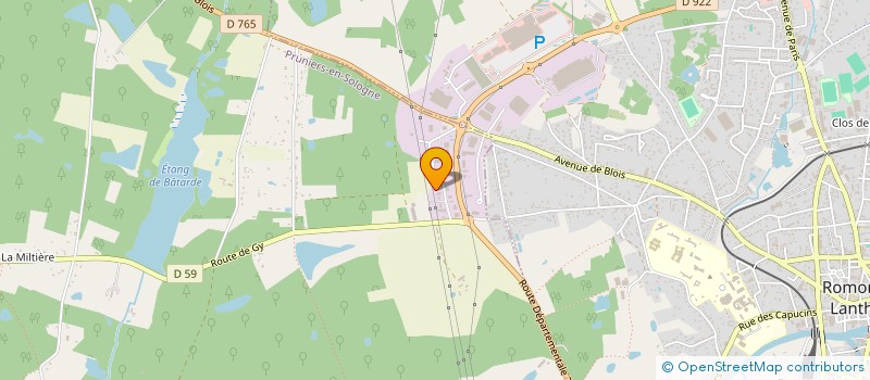 localisation de l'entreprise SOLOGNE PRESSE  PRUNIERS-EN-SOLOGNE