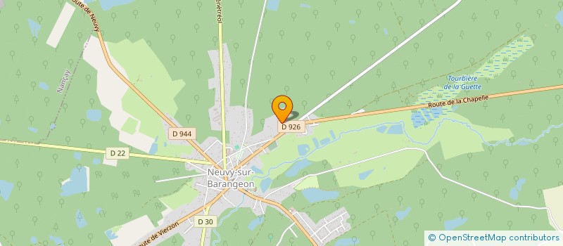 localisation de l'entreprise SOLOGNE RECEPTIONS  NEUVY-SUR-BARANGEON