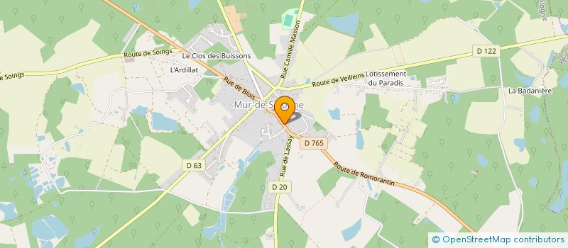 localisation de l'entreprise SOLOGNE RENOVATION à MUR-DE-SOLOGNE