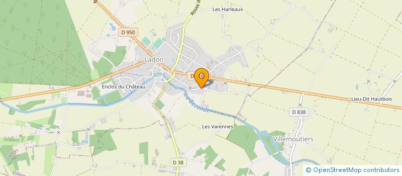 localisation de l'entreprise SOLOGNE SERVICES ASSAINISSEMENT SARL à LADON