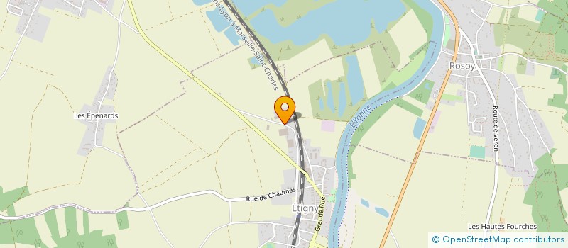 localisation de l'entreprise SOLOMAT LOCATION à ETIGNY