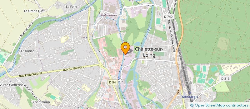 localisation de l'entreprise SOLOMETAL à CHALETTE-SUR-LOING