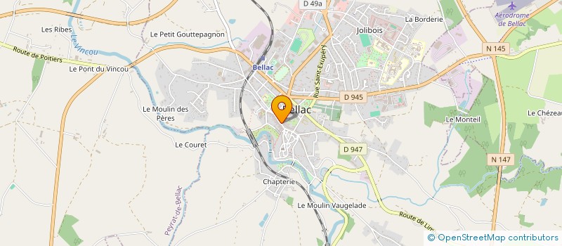 localisation de l'entreprise SOLOR à BELLAC