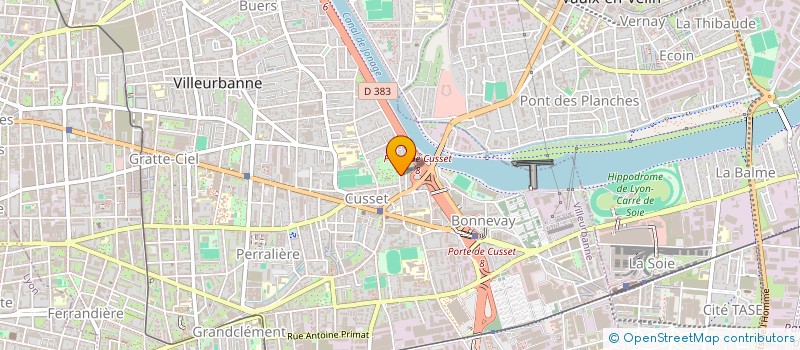 localisation de l'entreprise SOLORENT  VILLEURBANNE