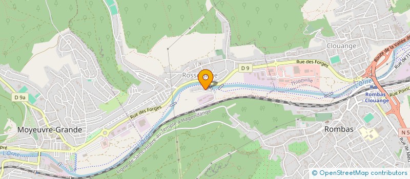 localisation de l'entreprise SOLORMAT  ROSSELANGE