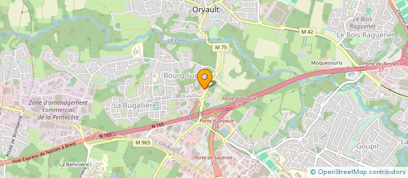 localisation de l'entreprise SOLOSOL 44 à ORVAULT