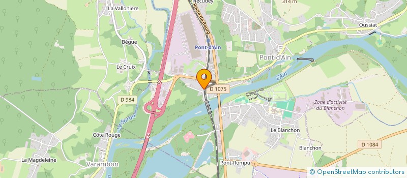 localisation de l'entreprise SOLOWATT  PONT-D'AIN