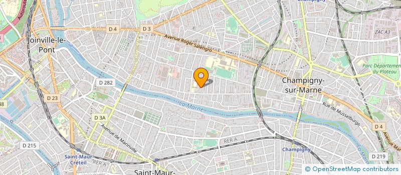 localisation de l'entreprise SOLPEDINN à CHAMPIGNY-SUR-MARNE