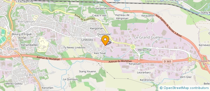 localisation de l'entreprise SOLPRO MATERIAUX à QUIMPER