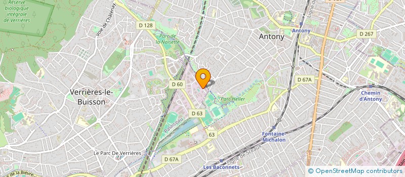 localisation de l'entreprise SOLPROJET à VERRIERES-LE-BUISSON
