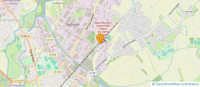 localisation de l'entreprise SOLS ACTUELS  CRISSEY