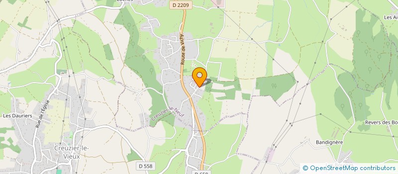 localisation de l'entreprise SOLS BETONS 03  CREUZIER-LE-NEUF