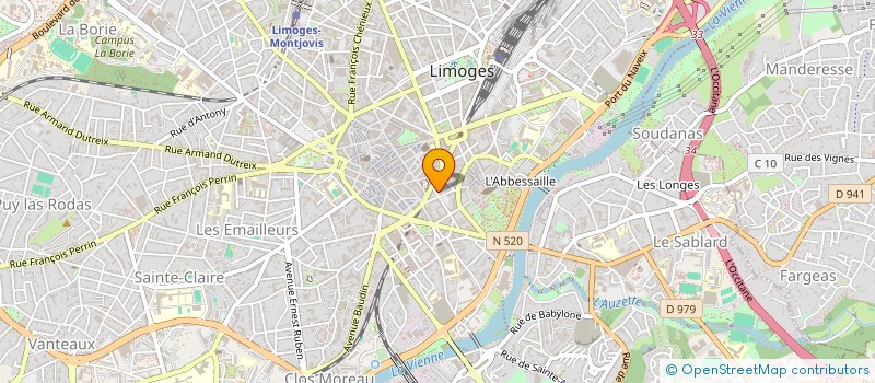 localisation de l'entreprise SOLS BOUTIC à LIMOGES