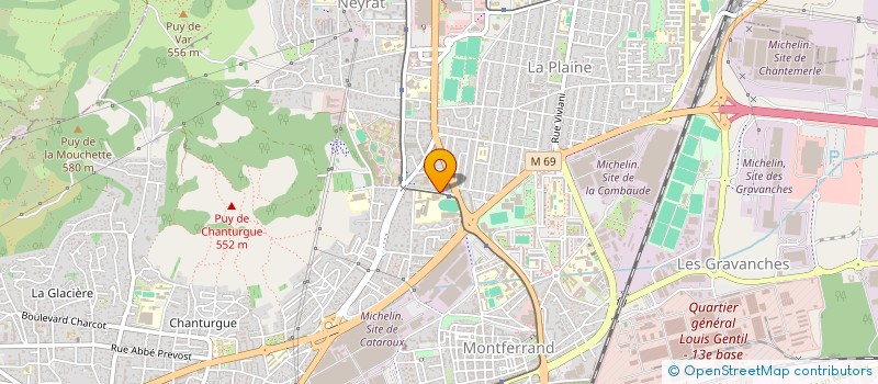 localisation de l'entreprise SOLS CARRELAGES FINITIONS à CLERMONT-FERRAND