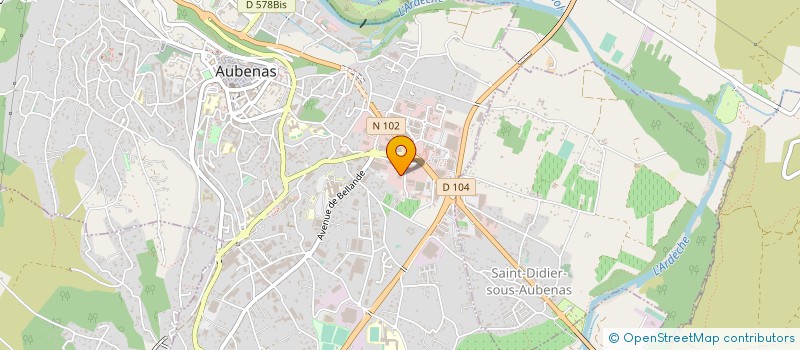 localisation de l'entreprise SOLS CERA-JLM  AUBENAS