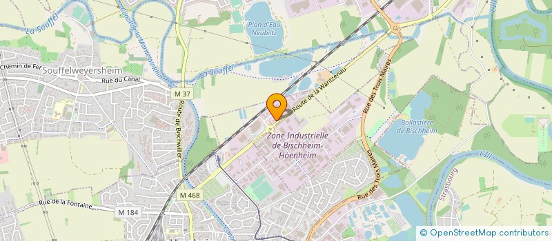 localisation de l'entreprise SOLS EST  HNHEIM