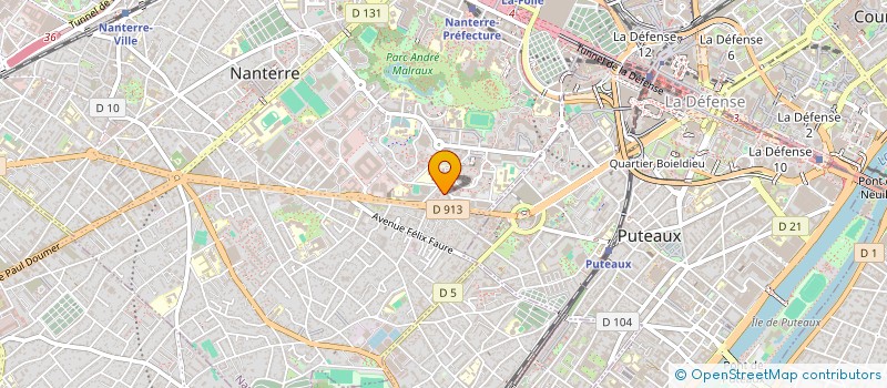 localisation de l'entreprise SOLS ET STRUCTURES à NANTERRE