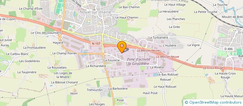 localisation de l'entreprise SOLS INDUSTRIELS BRETAGNE  NOYAL-SUR-VILAINE