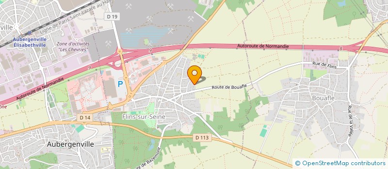 localisation de l'entreprise SOLS INDUSTRIELS DE L'OUEST à FLINS-SUR-SEINE