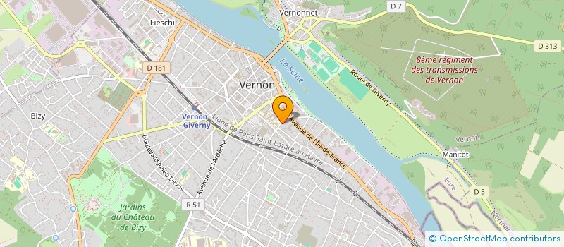 localisation de l'entreprise SOLSFAMI à VERNON