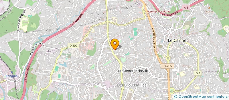 localisation de l'entreprise SOLSIDE à LE CANNET