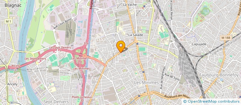 localisation de l'entreprise SOLSKIN 12  TOULOUSE