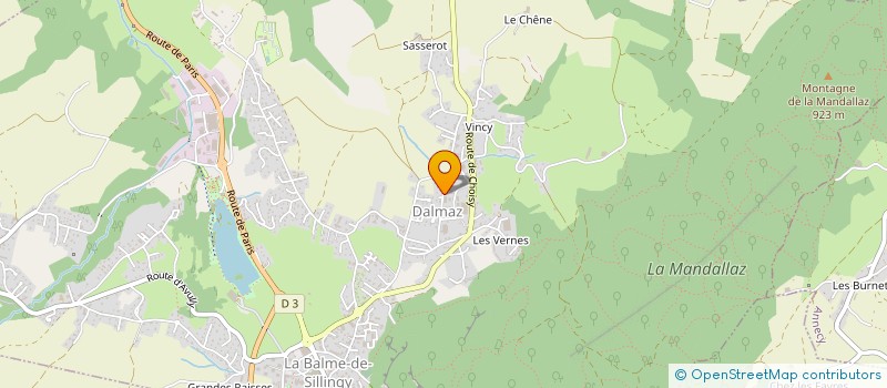 localisation de l'entreprise SOLSTICE à LA BALME-DE-SILLINGY
