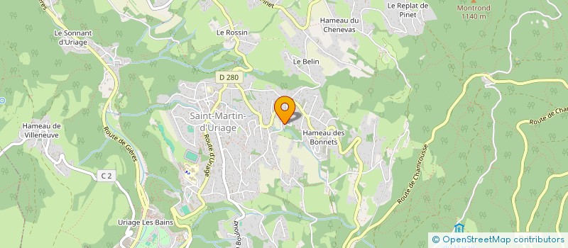 localisation de l'entreprise SOLSTICE  SAINT-MARTIN-D'URIAGE