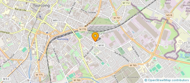 localisation de l'entreprise SOLTANE COIFFURE à WATTRELOS