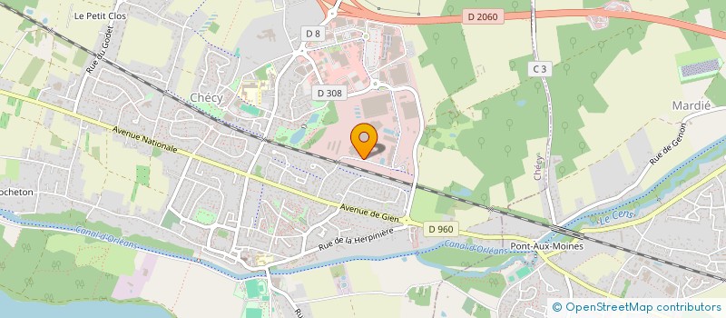 localisation de l'entreprise SOLTEC à CHECY