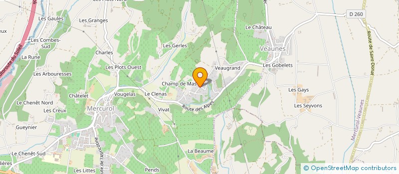 localisation de l'entreprise SOLTEC  MERCUROL-VEAUNES