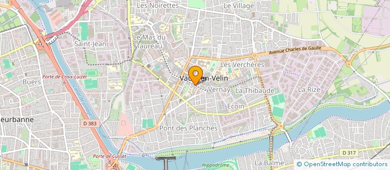 localisation de l'entreprise SOLTEC SARL à VAULX-EN-VELIN
