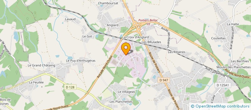 localisation de l'entreprise SOLTECH à COUZEIX