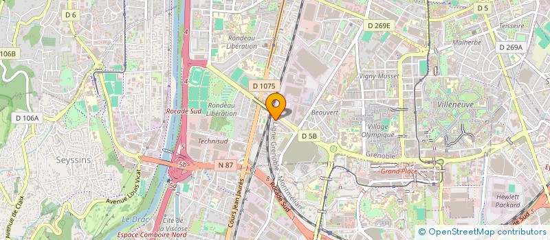 localisation de l'entreprise SOLTEK à GRENOBLE