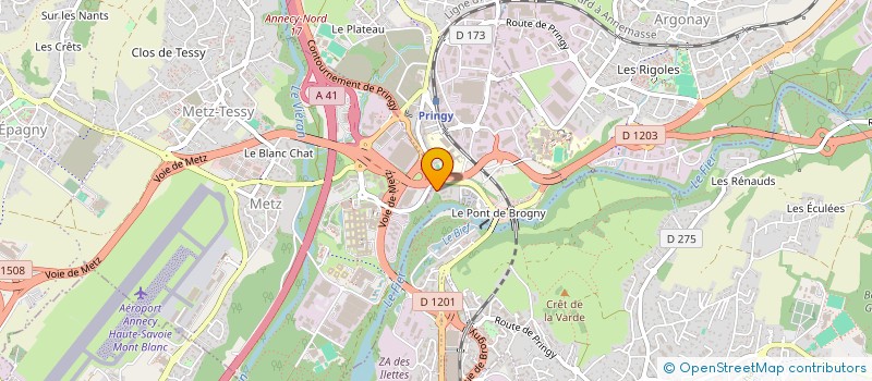 localisation de l'entreprise SOLTELIS à ANNECY