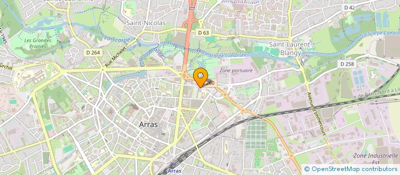 localisation de l'entreprise SOLTYS à ARRAS