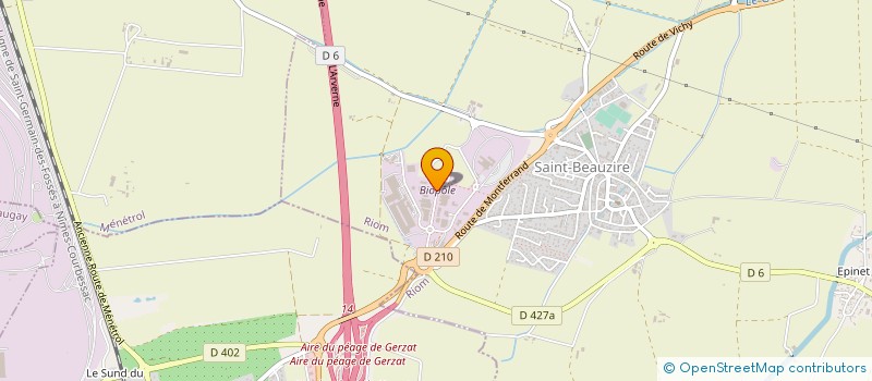 localisation de l'entreprise SOLU'NATURE à SAINT-BEAUZIRE