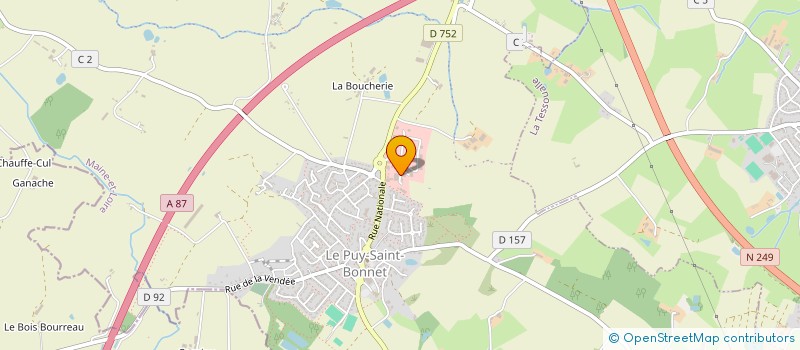 localisation de l'entreprise SOLUBOIS à CHOLET