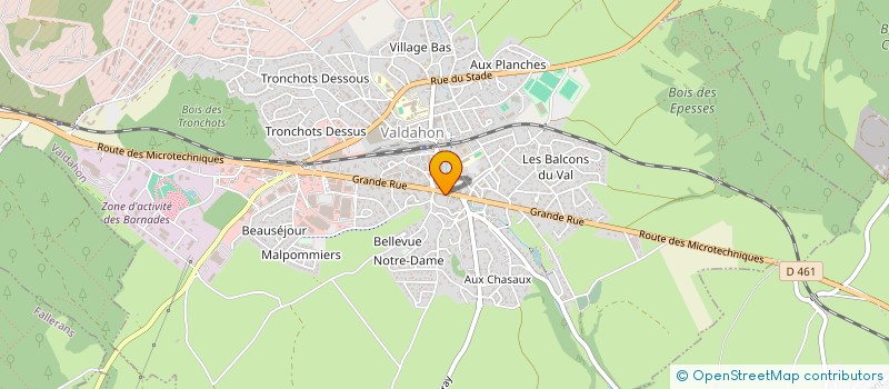 localisation de l'entreprise SOLUC à VALDAHON
