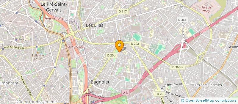 localisation de l'entreprise SOLUCHAUF. à BAGNOLET