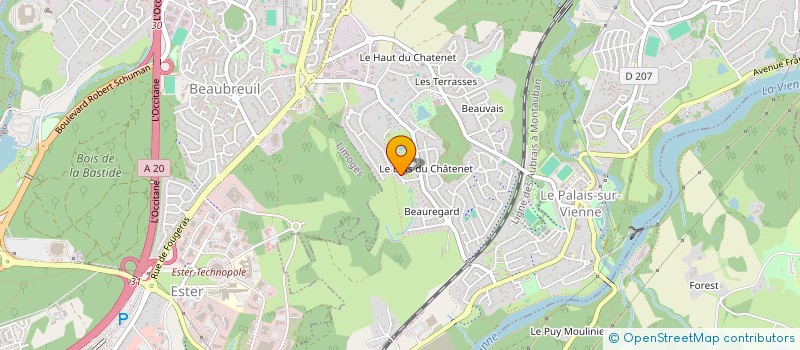 localisation de l'entreprise SOLUCHAUFF SANITAIRE  LE PALAIS-SUR-VIENNE