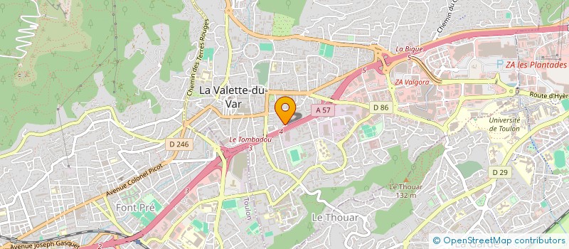 localisation de l'entreprise SOLUCIO à LA VALETTE-DU-VAR