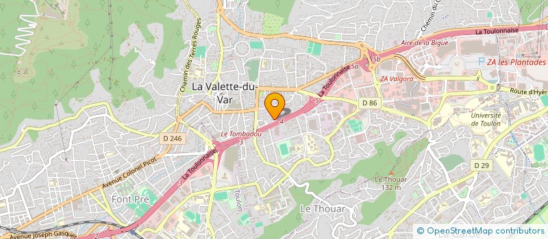 localisation de l'entreprise SOLUCIO ENERGIES à LA VALETTE DU VAR