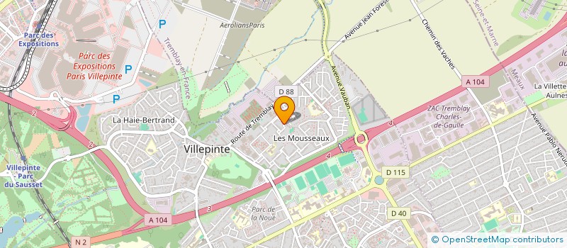 localisation de l'entreprise SOLUCONSO à VILLEPINTE