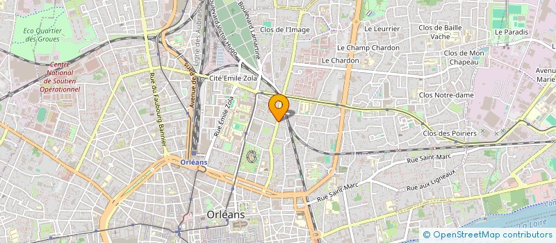 localisation de l'entreprise SOLUDAF à ORLEANS