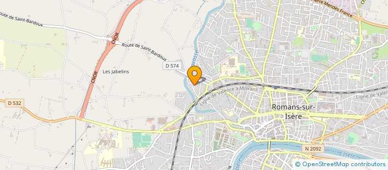 localisation de l'entreprise SOLUENERGIE  ROMANS-SUR-ISERE