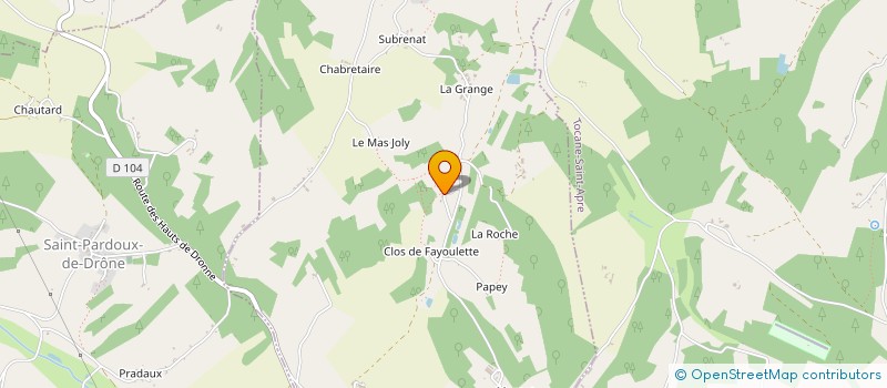localisation de l'entreprise SOLUFEU HOTTE à TOCANE-SAINT-APRE